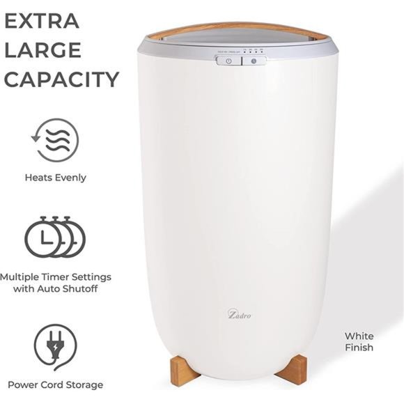 Large Hot Towel Warmer Bucket Timer Electric Towel Warmer for Bathroom Auto-Shut - Picture 4 of 6